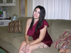 Dark Haired Babe Models Nude - N