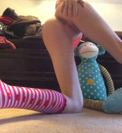 Slim brunette amateur teen - british student naked with her - N