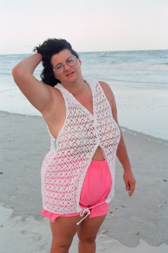 Slut wife nude public outdoors beach camping - N
