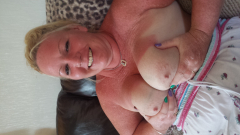 Cum on blonde tits - N