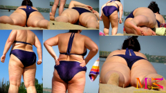 bbw beach candid - N