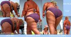 BBW and SSBBW beach voyeur (My work) - N