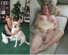 granny shows pussy - N