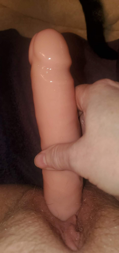 Beautiful old saggy wife in purple fuckin herself - N
