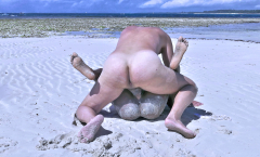 Beach Fucking with Pornstars Namica Noir and Jason Cane - N