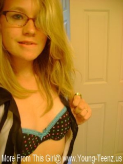Nerdy Looking SlimTeen With Small Tits - N