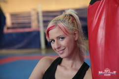 A rookie fighter, Leyla - N