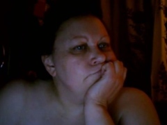 Big-tit Russian BBW Mom Plays on Skype