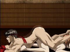 Horny hentai gays fucking up side down