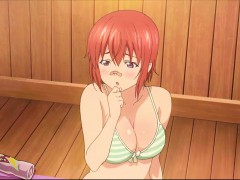 Huge titted hentai babe on top gets fondled