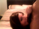 Wild hottie gets a load of messy cum