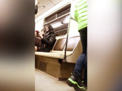 candid-camera-follows-long-legged-women-getting-on-the-trai