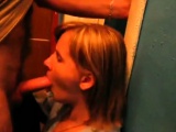 Miss Isakina porch blowjob. Cum in mouth