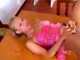 Amateur - Hot Blond Teen Pee on own Face