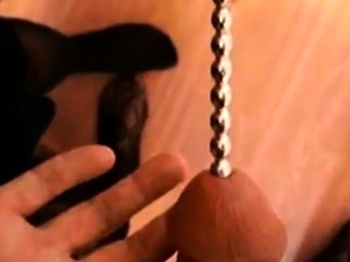 Urethral Sounding by my mistress while standing