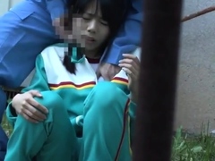 Japanese Teen Night Outdoor Pussyfingering