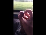 playing with big dick in bus