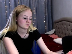 Blonde Teen Solo Masturbation