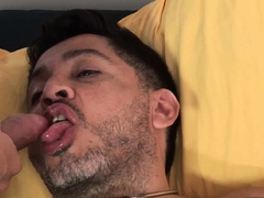 Skinny Latino 69ing with mature doctor