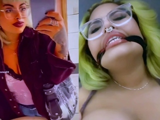Before and after Anissa Gonzalez Halvorsen Gagged slut