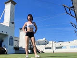 Amateur blondie solo anal masturbation