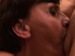 Jerking a big cock in close up