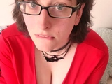 Big Tits Tranny Strokes her Big Cock