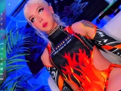 Small tit brunette in lingerie Alyssia