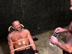 Sub Dirk Caber Endures Nipple Electro Shocked By Drake Jaden