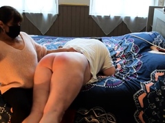 Femdom fetish bitch fuck and cumshot action with victim