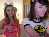 Sexy small titted brunette Judy C