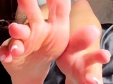 Amateur Foot Fetish Girlfriend Sucks and gives a Footjob