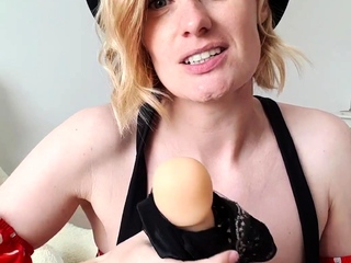 Amateur blonde girlfriend toyed and facialized