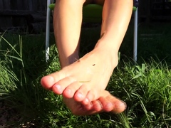Foot Fetish Rimming For Blonde Outdoors