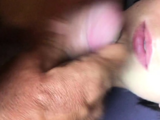 Great amateur video of Brunette POV oral sex