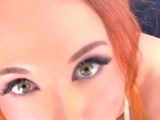 Busty redhead teen blowjob and cock ride