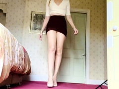 Busty blonde mature solo masturbation for webcam