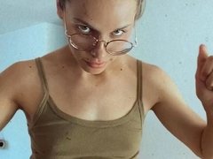 Amateur blondie solo anal masturbation