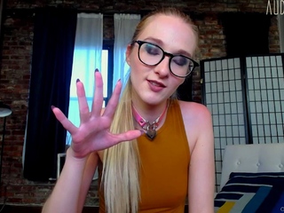 Curly Blonde Teen Records Solo Dildo Masturbation More at