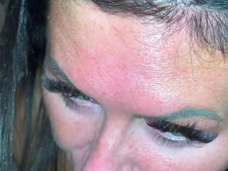 Cumshot wanting amateur MILF wanks cock in POV video