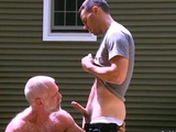 Hung Stud Loves Slurping Hard Daddy Dick