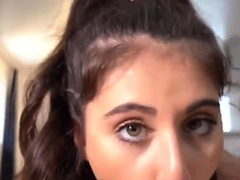 Nasty brunette pornstar with big boobs