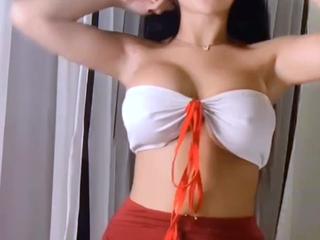 Stacked brunette goes solo toys and masturbation