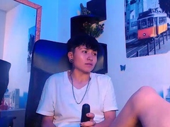 Solo masturbation and gay climax