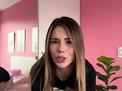 Dani Ortiz wears dark-hued lingerie for a hot, super hot